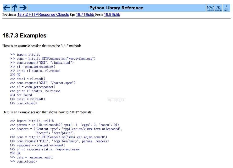 Python Library Reference