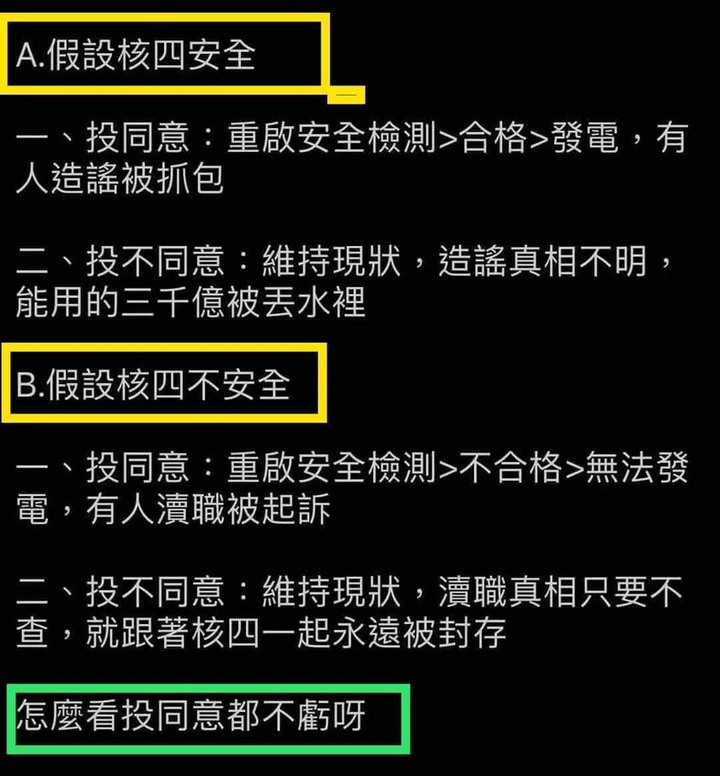 [黑特] 柯P今天夢迴2021核四公投-擁核方