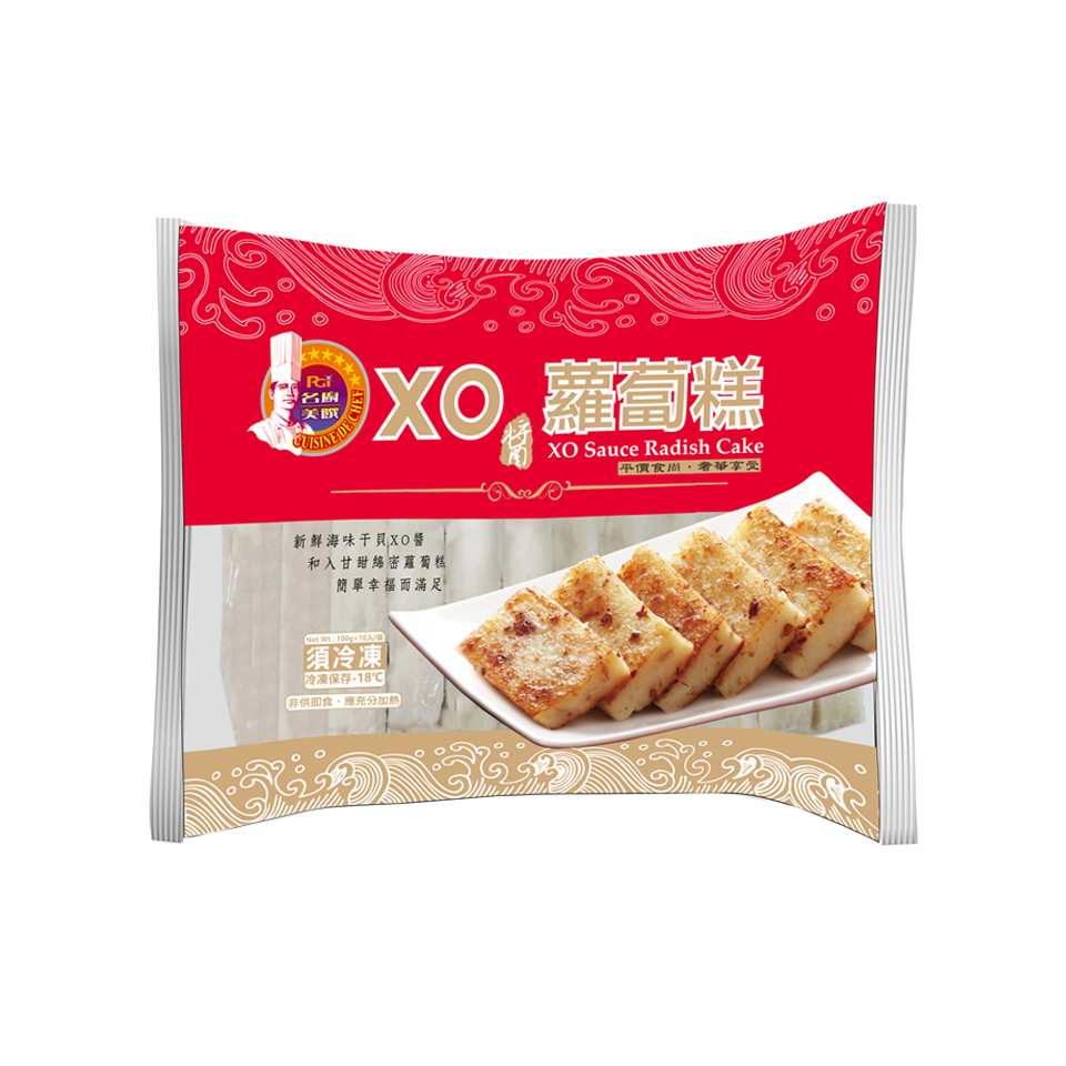 名医美  蘿蔔糕XO Sauce Radish Cake平價食享受新鮮海味干貝XO和甘甜綿密蘿蔔糕簡單幸福滿足「 入/須冷凍冷凍保存-18非供即食應充分加熱